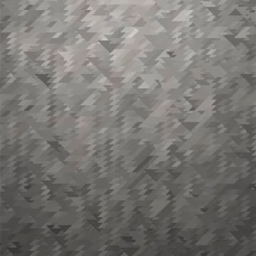 Grey Polygonal Background. Triangular Pattern. Low Poly Texture. Abstract Mosaic Illustrazione stock