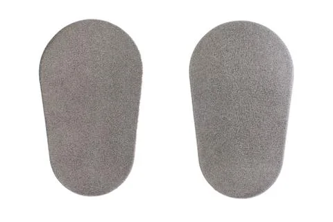 Grey polyurethane insert in jeans for protection, guard body protectors for s Stock Photos