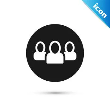 Grey Project team base icon isolated on white background. Business analysis and Illustrazione stock