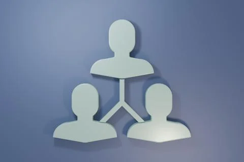 Grey Project team base icon isolated on purple-blue background. Business an.. Stock Photos