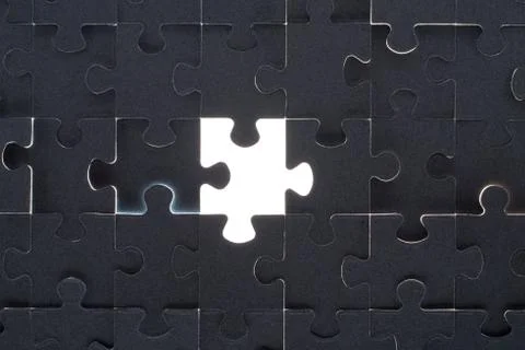 Grey puzzle background with empty space Stock Illustration