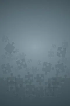 Grey Puzzles Pieces - Vector Illustration Jigsaw Stock Illustration