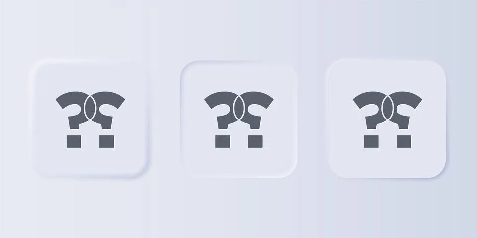Grey Question mark icon isolated on grey background. FAQ sign. Copy files, .. Stock Illustration