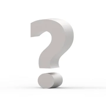 Grey question mark Stock Illustration