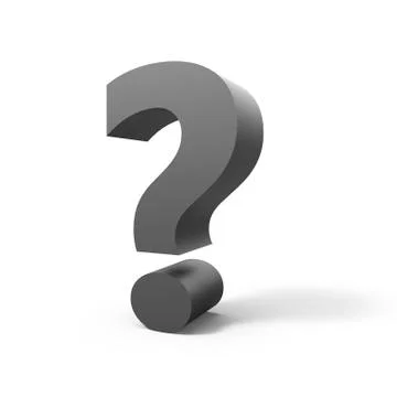 Grey question mark Stock Illustration