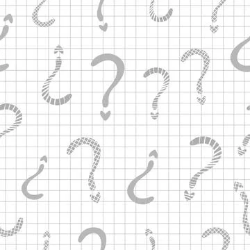 Grey question mark seamless pattern Stock-Illustration