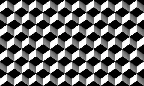 Grey rectangle boxes. Tiles with shadows, seamless texture pattern background Stock Illustration