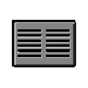 Grey rectangular urban road street drain cover illustration Stock Illustration