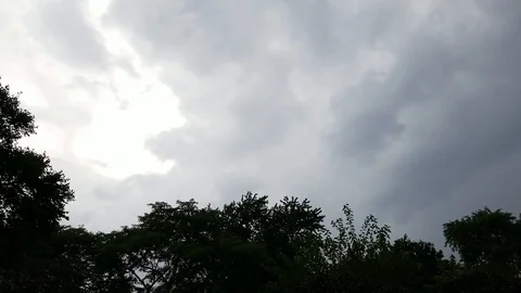 Grey rolling clouds Stock Footage 94433795