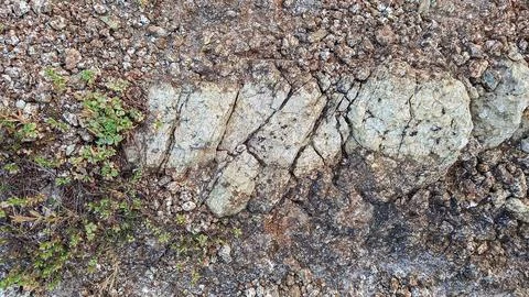 A Grey Rough Surface of the Boulder, Stone or Rock, beautiful Texture Stock Photos