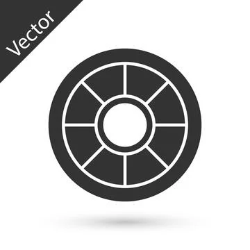 Grey Safe icon isolated on white background. The door safe a bank vault wit.. イラスト素材
