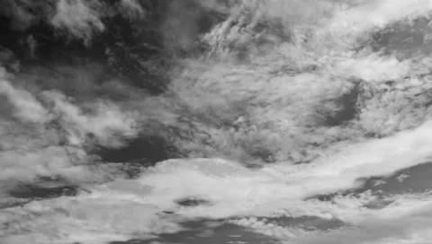 Grey Scale Clouds - 4K Resolution Stock Footage 27634876