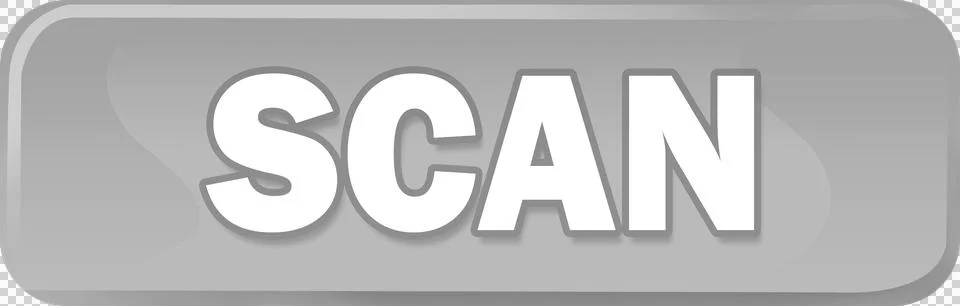 Grey scan button Stock Illustration