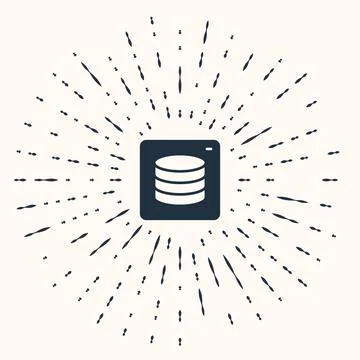 Grey Server, Data, Web Hosting icon isolated on beige background. Abstract Illustrazione stock