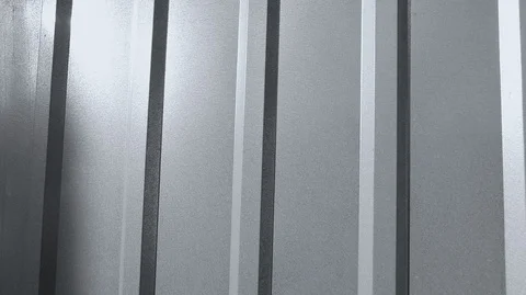 Grey sheet metal background with vertical stripes Stock Footage 125817465