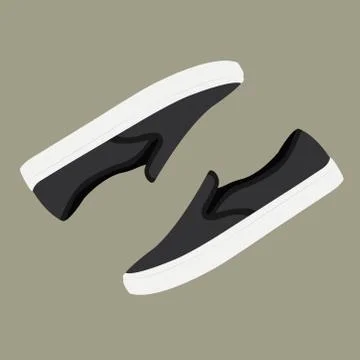 Grey shoes vector Stock Illustration