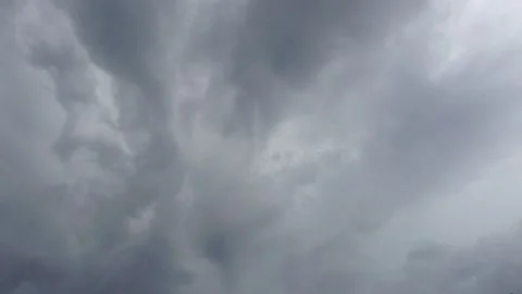 The Grey Sky and Clouds after the rain With Lightning 2 Stock Footage 149873122