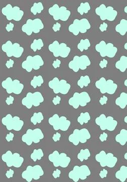 Grey sky with clouds background イラスト素材