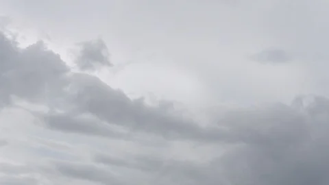 Grey sky with clouds formation in slow motion scenery. Nature concept. Video stock 121694415