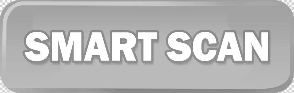 Grey smart scan button Stock Illustration