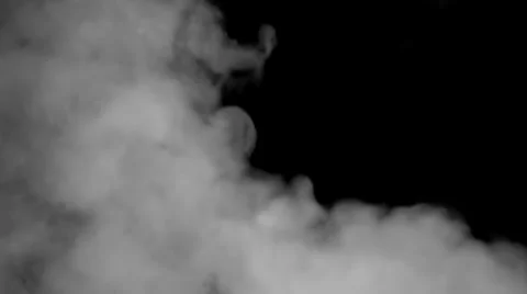 Grey smoke black background pipe | Stock Video | Pond5
