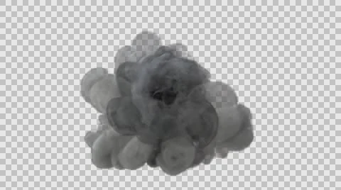 Grey smoke vortex Stock Footage 67733532