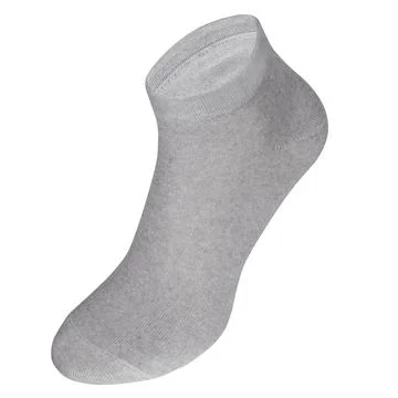Grey sock isolated Stock Photos