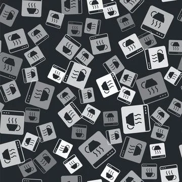 Grey Software, web developer programming code icon isolated seamless pattern on Illustrazione stock