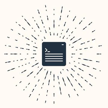 Grey Software, web developer programming code icon isolated on beige background Stock Illustration