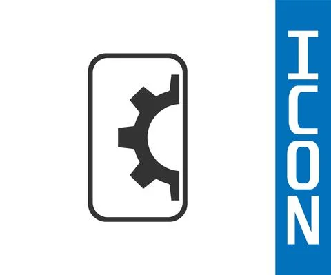 Grey Software, web development, programming concept icon isolated on white Stock Illustration