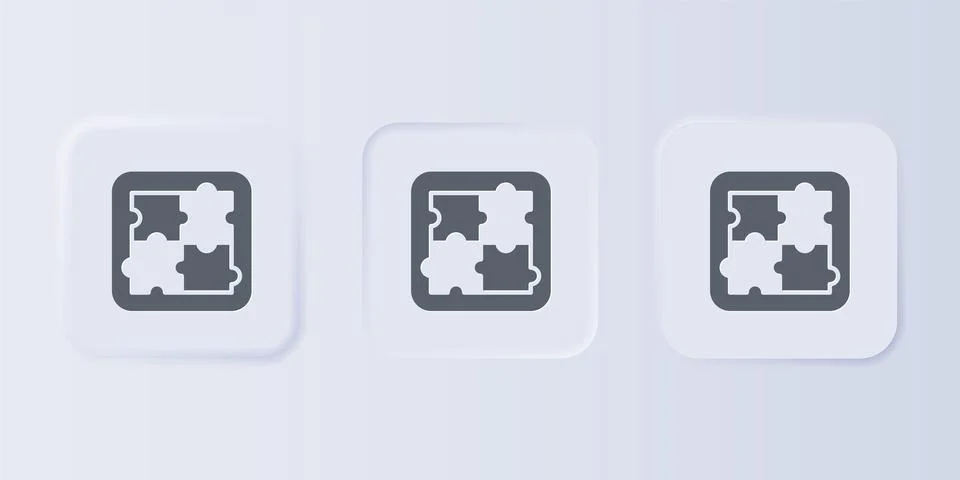 Grey Solution to the problem in psychology icon isolated on grey background.. Stock Illustration