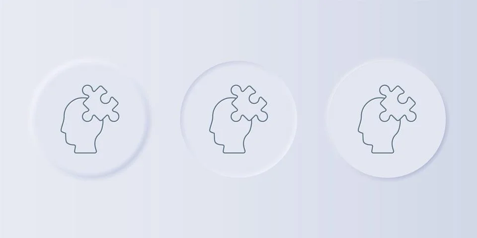 Grey Solution to the problem in psychology icon isolated on grey background.. 스톡 일러스트