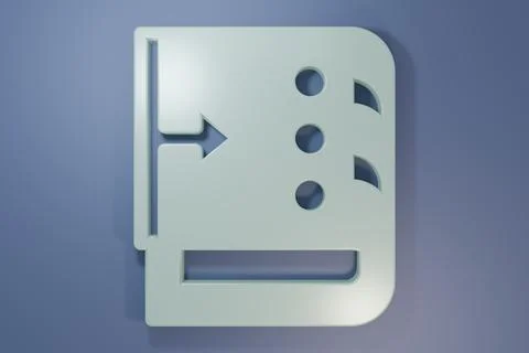Grey Sound mixer controller icon isolated on purple-blue background. Dj equ.. イラスト素材