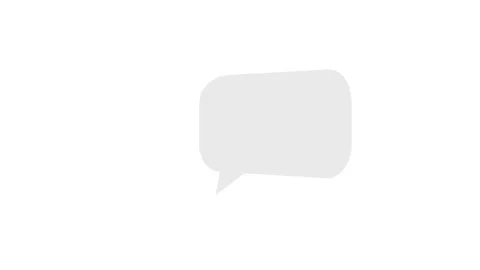 Grey speech bubble 스톡 동영상 243392891