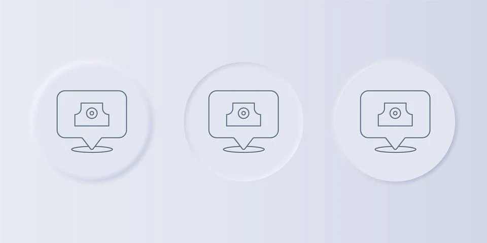 Grey Spray can nozzle cap icon isolated on grey background. Set icons in sq.. Stock Illustration
