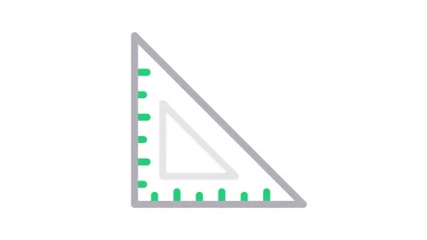 A grey square featuring a white triangle positioned in the center. Stock Footage 335118881