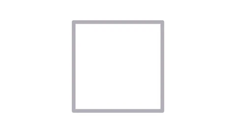 A grey square with a green interior, framed by a green border. Stock Footage 334930925