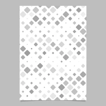 Grey square pattern brochure template - vector cover background Stock Illustration