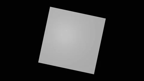 Grey Square Plate Seamless Loop Rotation Stock Footage 100471230