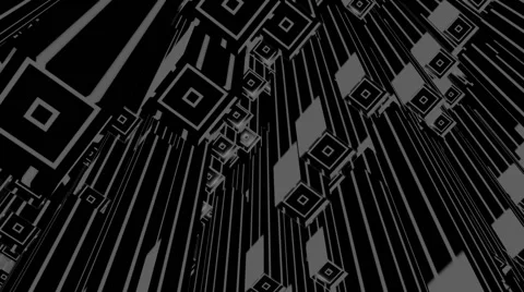 Grey square tubes Stock-Footage 46988390