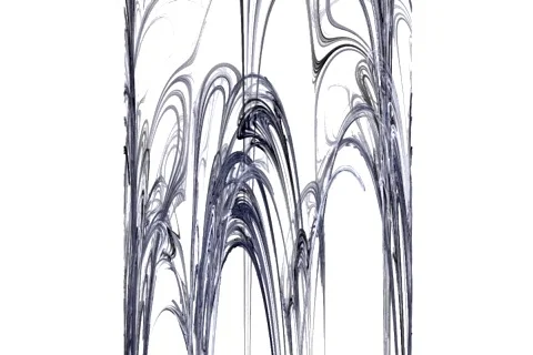 Grey stalactites moving Stock Footage