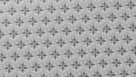 Grey Star Tile Pattern Seamless Texture Stock Footage 320828925