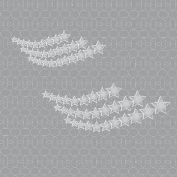 Grey stars Stock Illustration