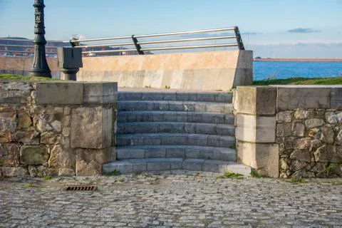 Grey steps Stock Photos