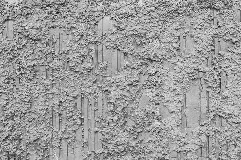 Grey Stone Texture or Background in monochrome. Black and White. Close-up. Stock Photos