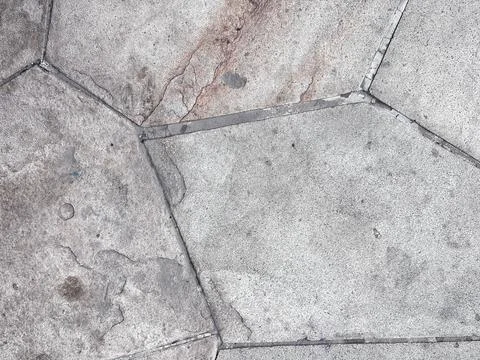 Grey stone tile paving texture background natural weathering irregular shapes Stock Photos