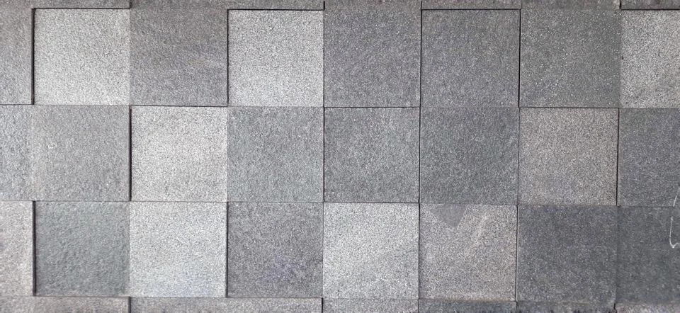 Grey Stone Tile Wall Background Stock Photos