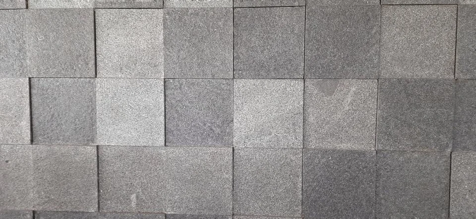 Grey Stone Tile Wall Background Stock Photos