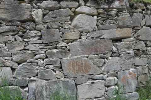 Grey stone wall background Foto stock