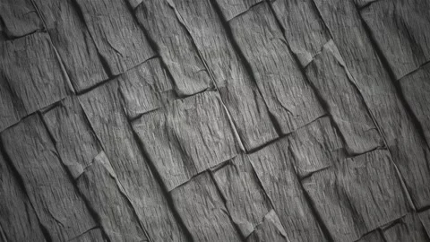 Grey stone wall texture background, natural slate masonry pattern Video stock 341604003